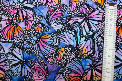 Preview: Jersey Schmetterlinge blau/lila (10 cm)